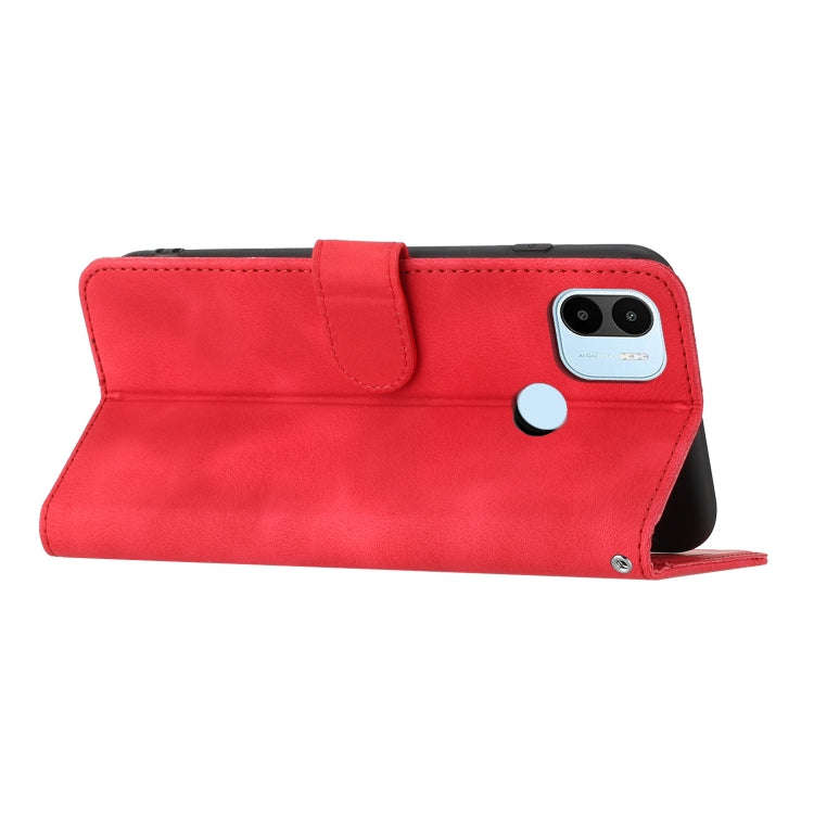 For Xiaomi Redmi A1+ Heart Pattern Skin Feel Leather Phone Case(Red)