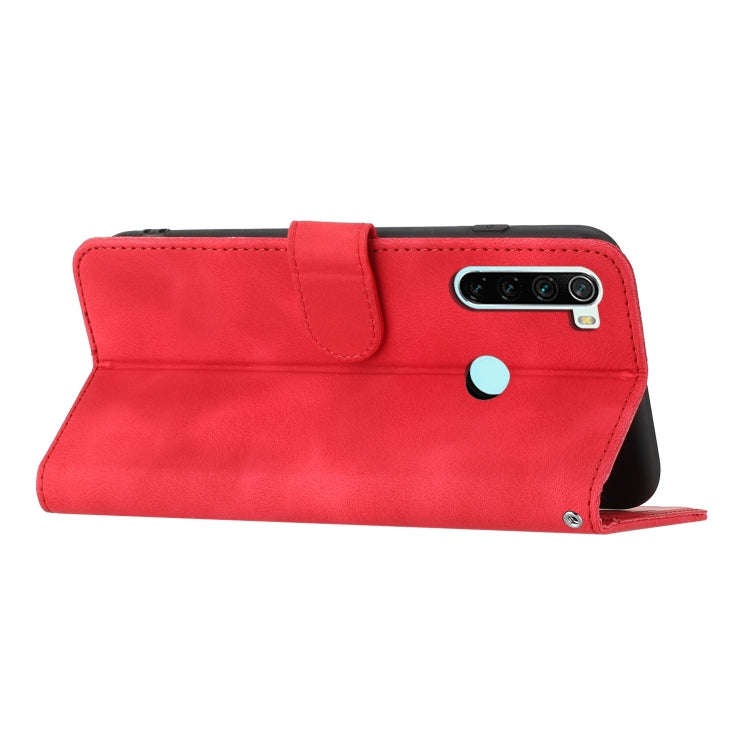 For Xiaomi Redmi Note 8T Heart Pattern Skin Feel Leather Phone Case(Red)