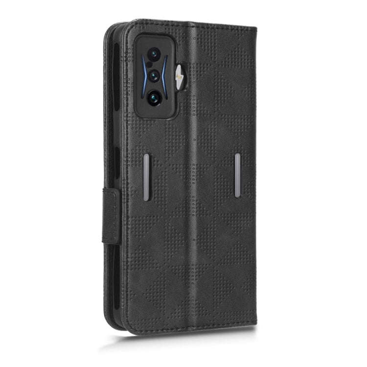 For Xiaomi Redmi K50 Gaming Symmetrical Triangle Leather Phone Case(Black)