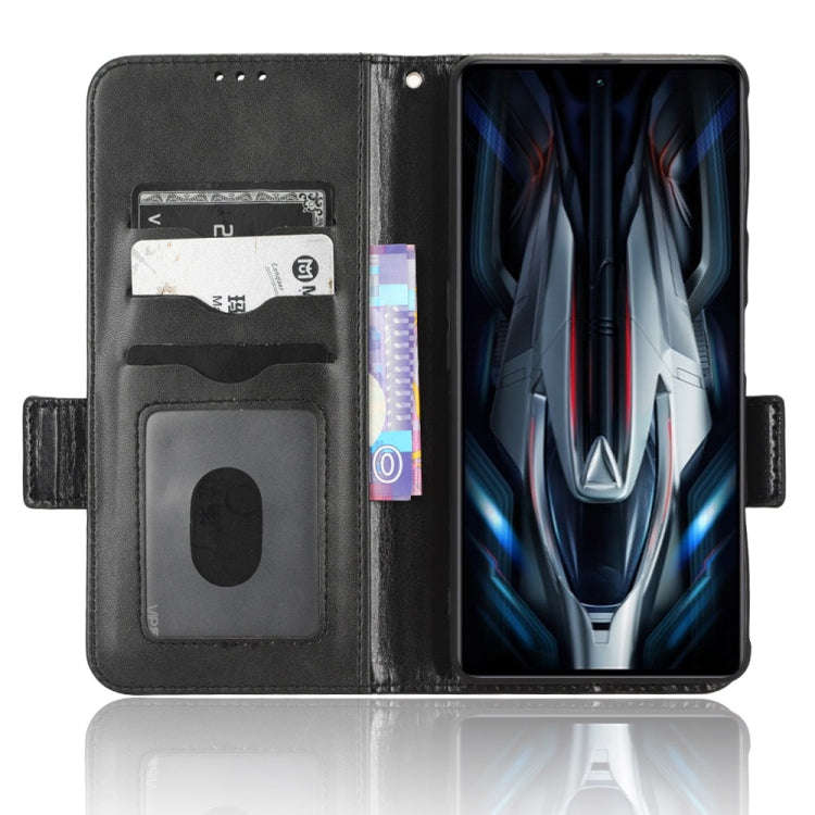 For Xiaomi Redmi K50 Gaming Symmetrical Triangle Leather Phone Case(Black)