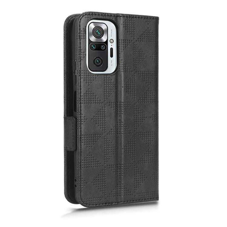 For Xiaomi Redmi Note 10 Pro 4G / Pro Max 4G Symmetrical Triangle Leather Phone Case(Black)