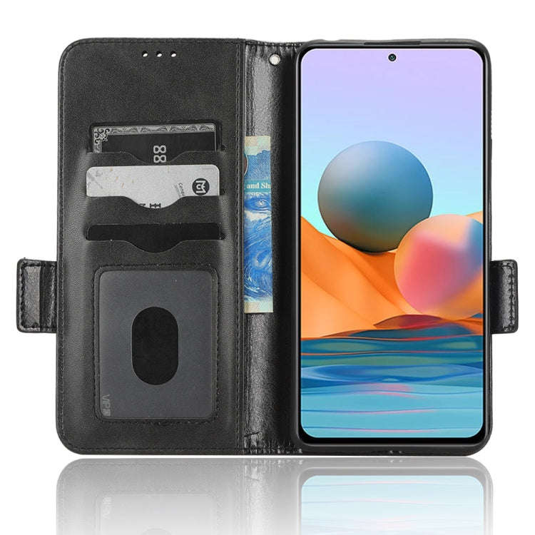 For Xiaomi Redmi Note 10 Pro 4G / Pro Max 4G Symmetrical Triangle Leather Phone Case(Black)