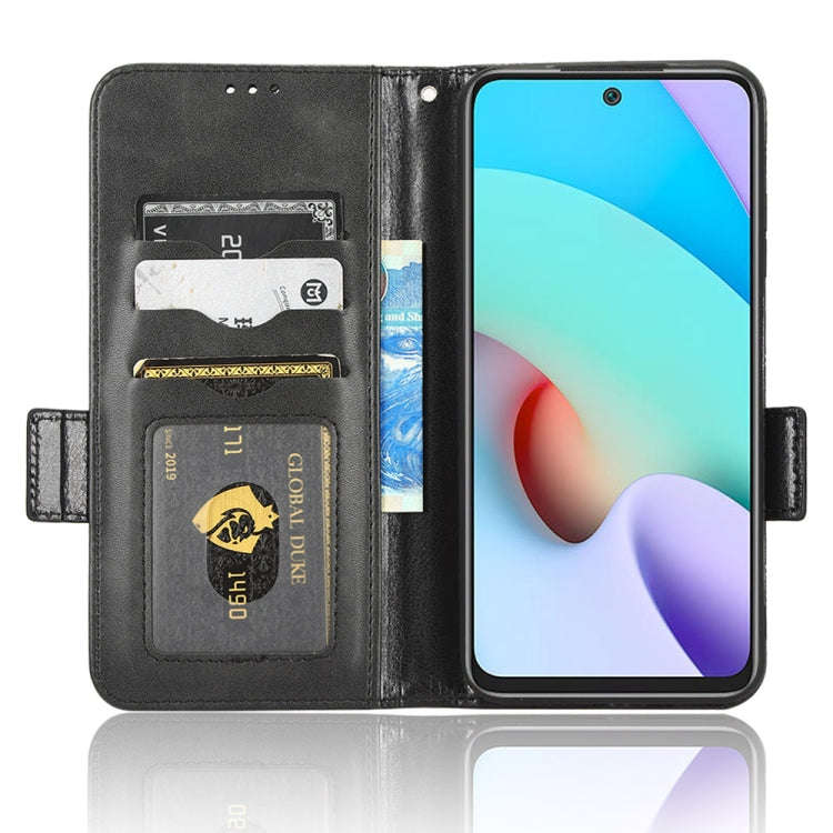 For Xiaomi Redmi 10 5G / Note 11E Symmetrical Triangle Leather Phone Case(Black)
