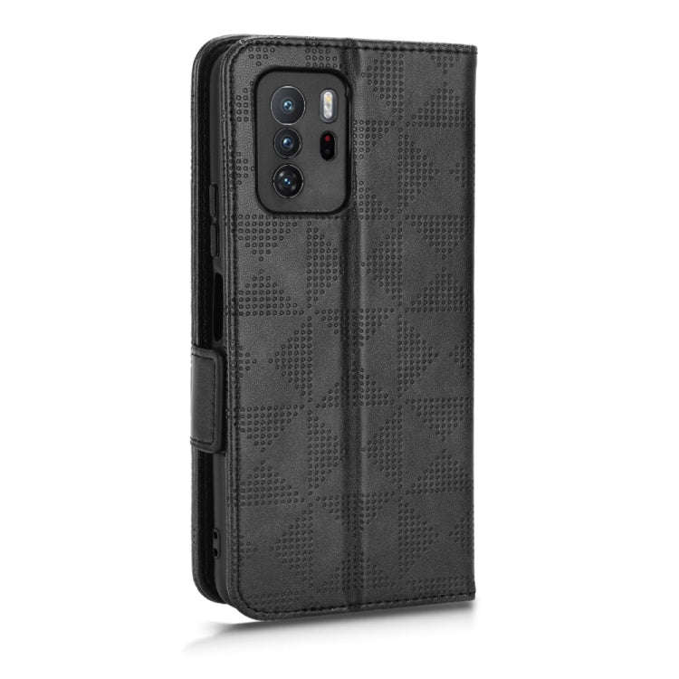 For Xiaomi Redmi Note 10 Pro 5G / Poco X3 GT Symmetrical Triangle Leather Phone Case(Black)