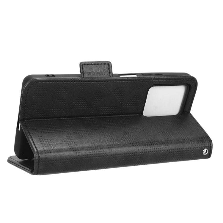 For Xiaomi Redmi Note 12 Pro 5G Global Symmetrical Triangle Leather Phone Case(Black)