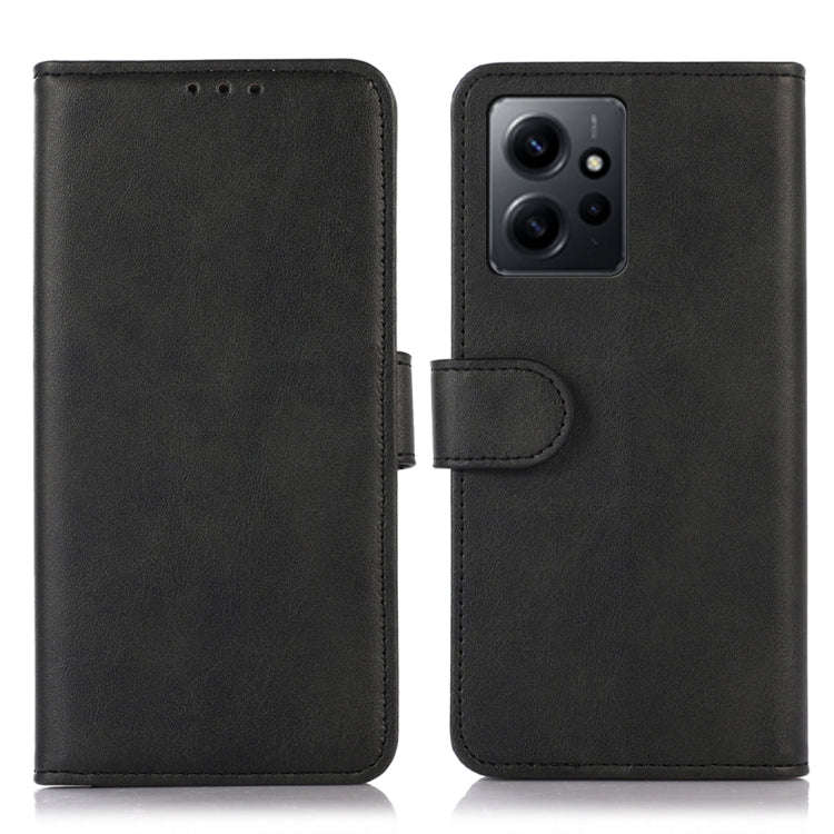 For Xiaomi Redmi Note 12 4G Global Cow Texture Leather Phone Case(Black)