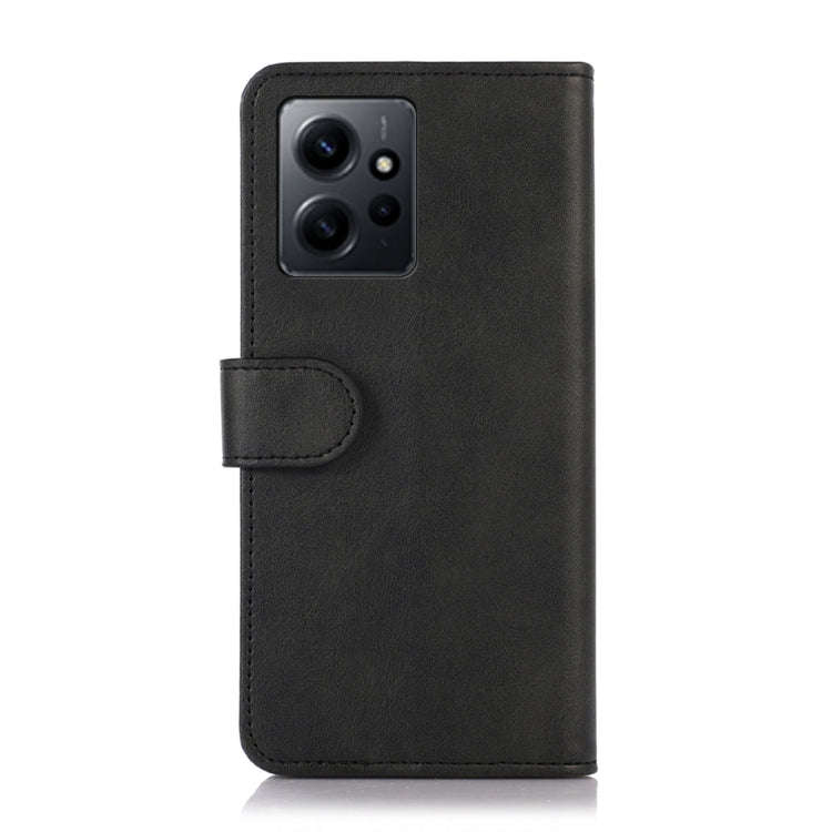 For Xiaomi Redmi Note 12 4G Global Cow Texture Leather Phone Case(Black)