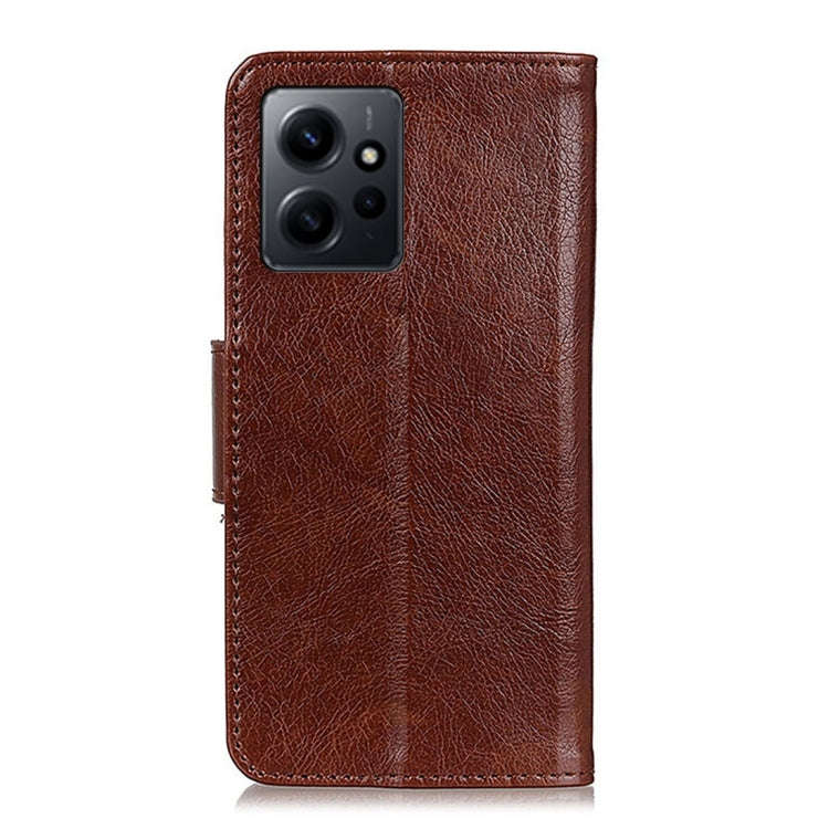 For Xiaomi Redmi Note 12 4G Global Nappa Texture Leather Phone Case(Brown)