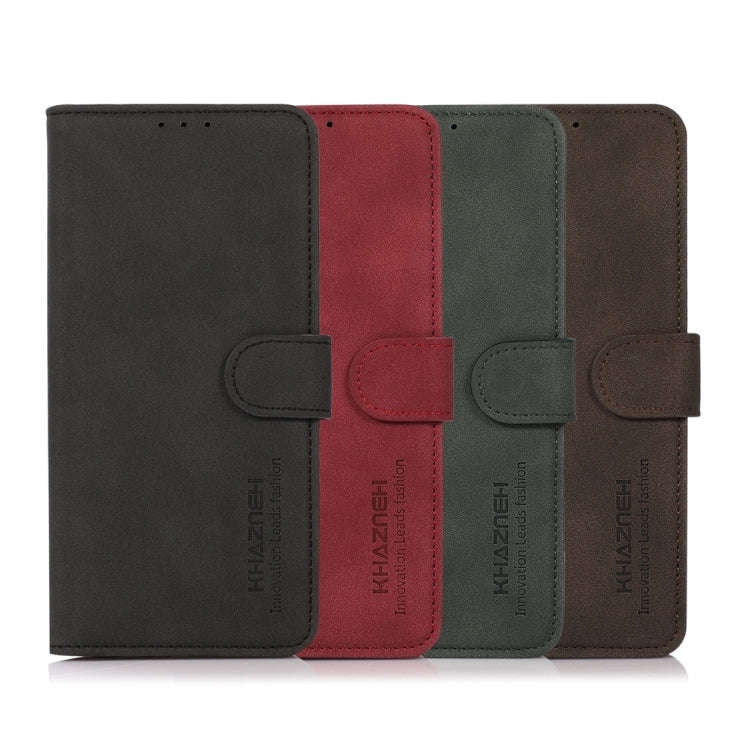 For Xiaomi Redmi Note 12 4G Global KHAZNEH Matte Texture Leather Phone Case(Black)