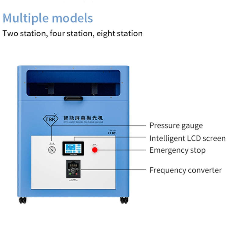 TBK 938L Multi-station Mobile Phone Screen Water Mill Polishing Machine(UK Plug)