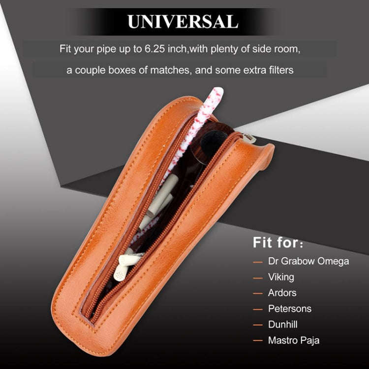 FIREDOG CL53 Portable Leather Smoking Set Smoking Bag(Light Brown)