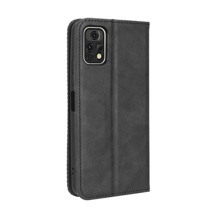 For Umidigi A13 Pro 5G Magnetic Buckle Retro Texture Leather Phone Case(Black)