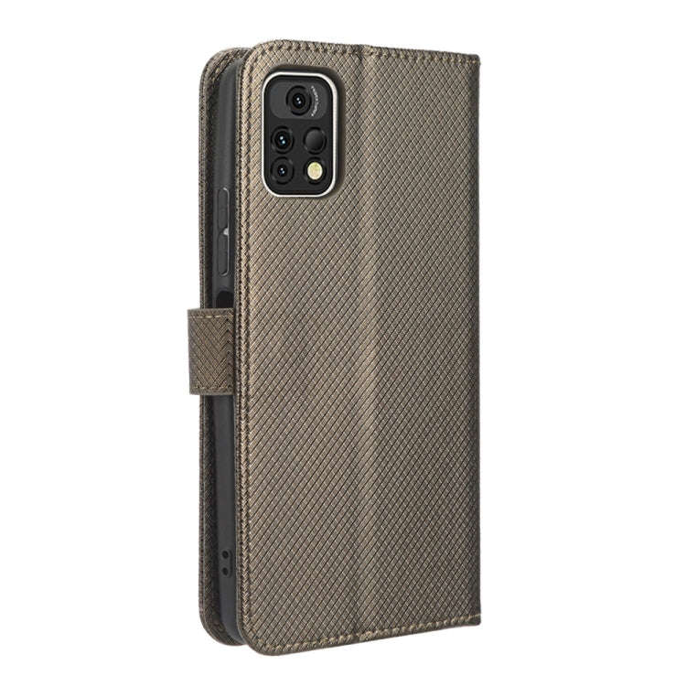 For Umidigi A13 Pro 5G Diamond Texture Leather Phone Case(Brown)