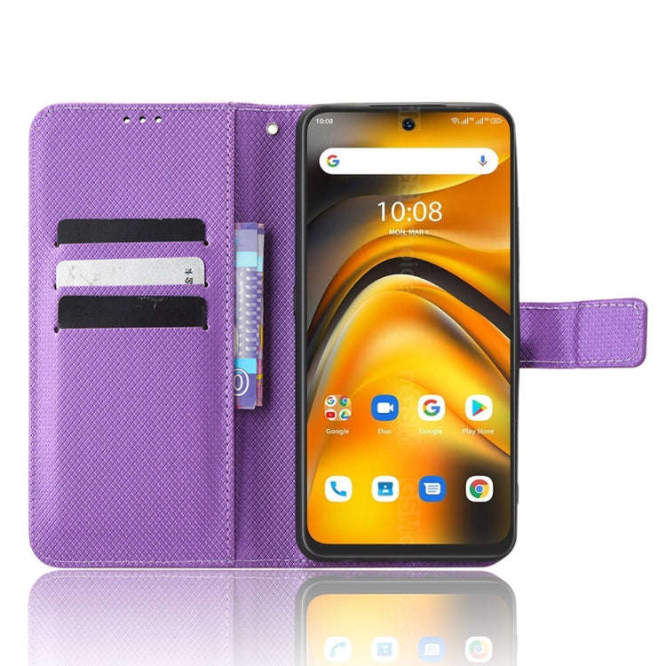 For Umidigi A13 Pro 5G Diamond Texture Leather Phone Case(Purple)