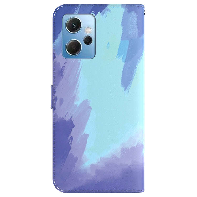 For Xiaomi Redmi Note 12 4G Global Watercolor Pattern Flip Leather Phone Case(Winter Snow)