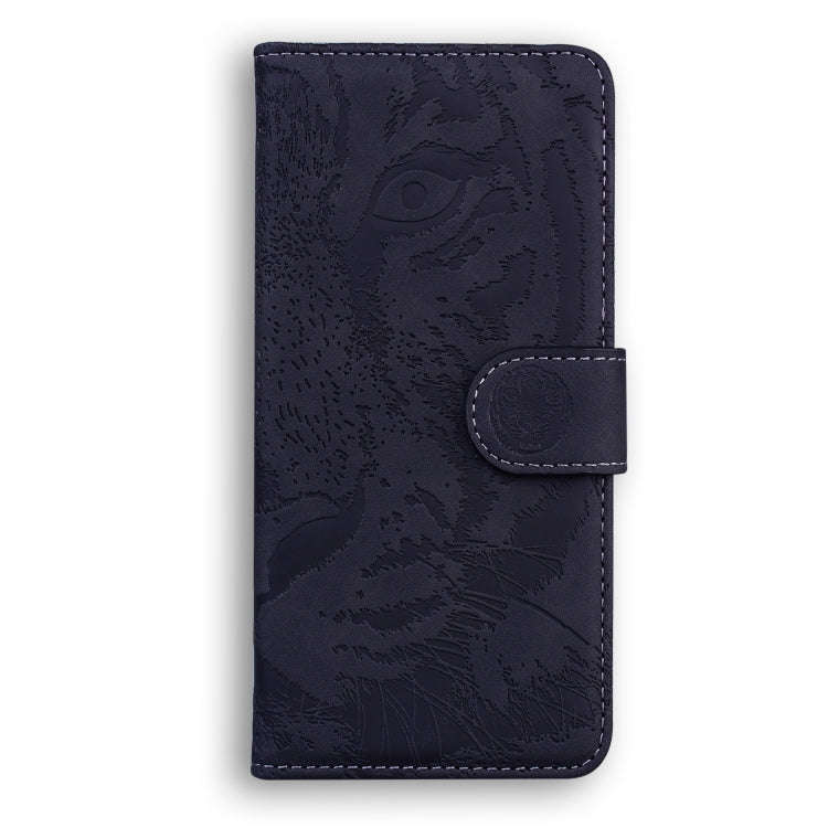 For Xiaomi Redmi 12C / 11A Tiger Embossing Pattern Flip Leather Phone Case(Black)