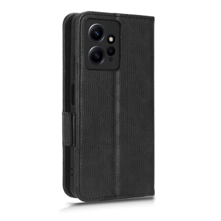 For Xiaomi Redmi Note 12 4G Global Symmetrical Triangle Leather Phone Case(Black)