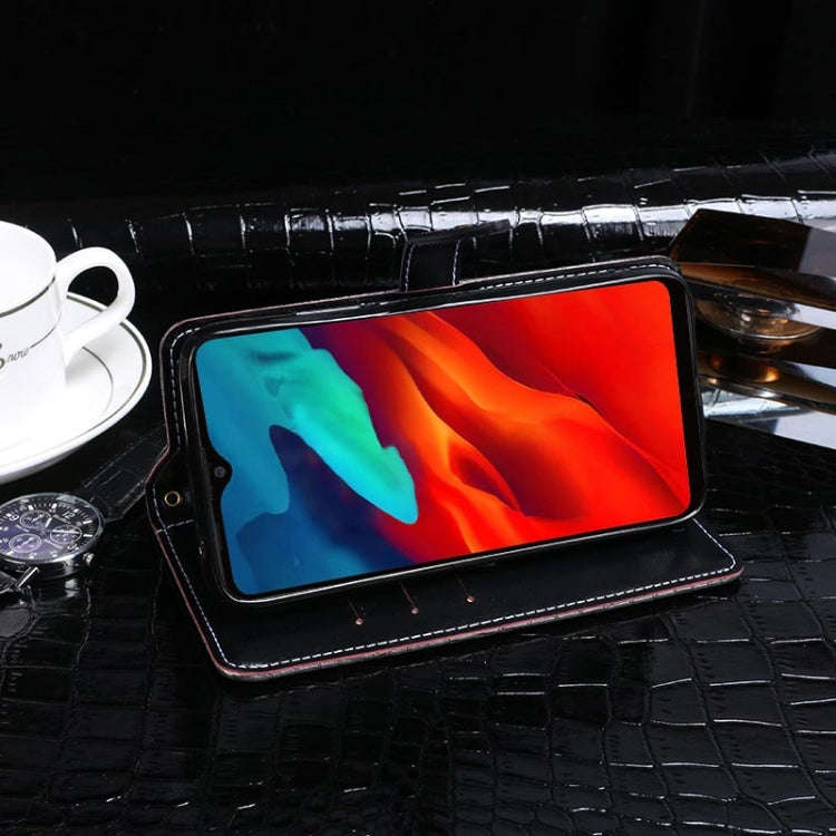 For Blackview A80 Pro idewei Crocodile Texture Horizontal Flip Leather Case with Holder & Card Sl...
