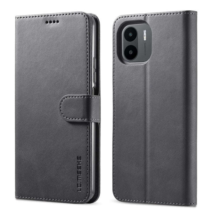 For Xiaomi Redmi A2 LC.IMEEKE Calf Texture Leather Phone Case(Black)