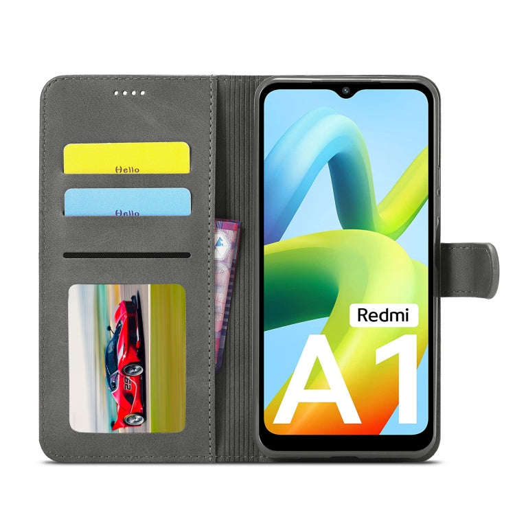 For Xiaomi Redmi A2 LC.IMEEKE Calf Texture Leather Phone Case(Black)