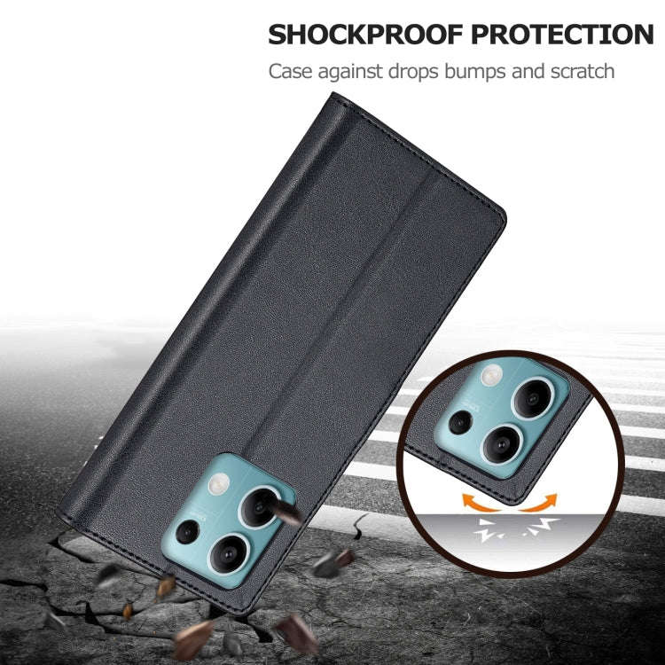 For Xiaomi Redmi Note 13 Pro 5G LC.IMEEKE Calf Texture Leather Phone Case(Black)