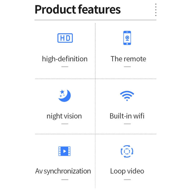 X2 Smart HD Mini WiFi Camera Support Night Vision & Motion Detection & TF Card