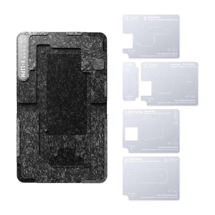 For iPhone X-11 Pro Max Qianli Mega-idea Multi-functional Middle Frame Positioning BGA Reballing ...
