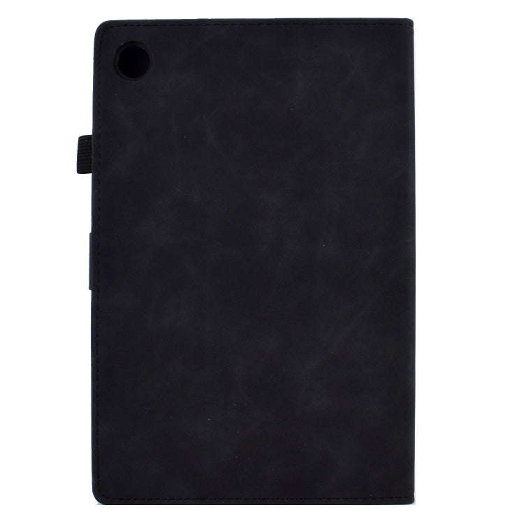 For Huawei Matepad SE 10.4 2022 Tower Embossed Leather Tablet Case(Black)