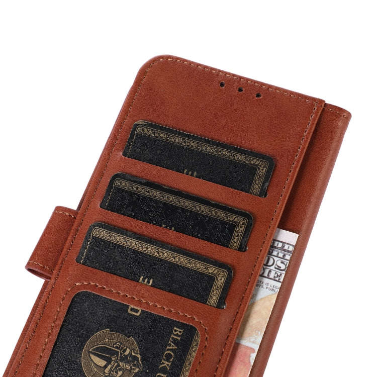 For Nokia C32 Cow Texture Leather Phone Case(Brown)