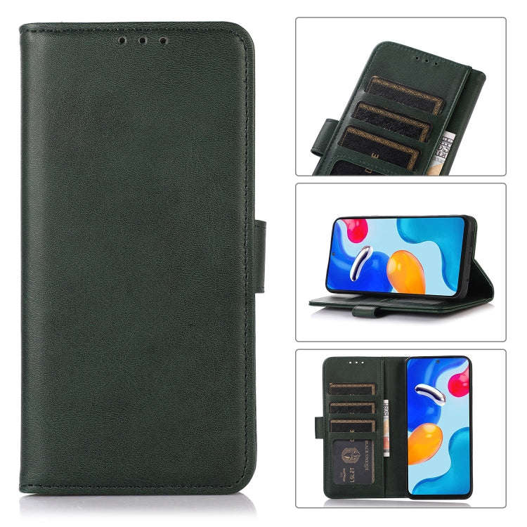 For Nokia C32 Cow Texture Leather Phone Case(Green)