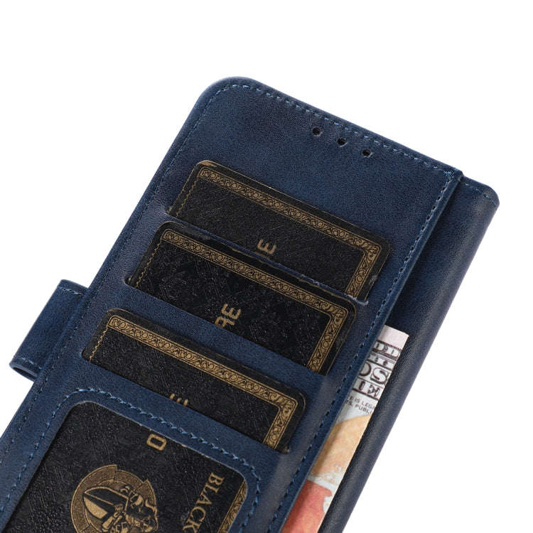 For Nokia C32 Cow Texture Leather Phone Case(Blue)