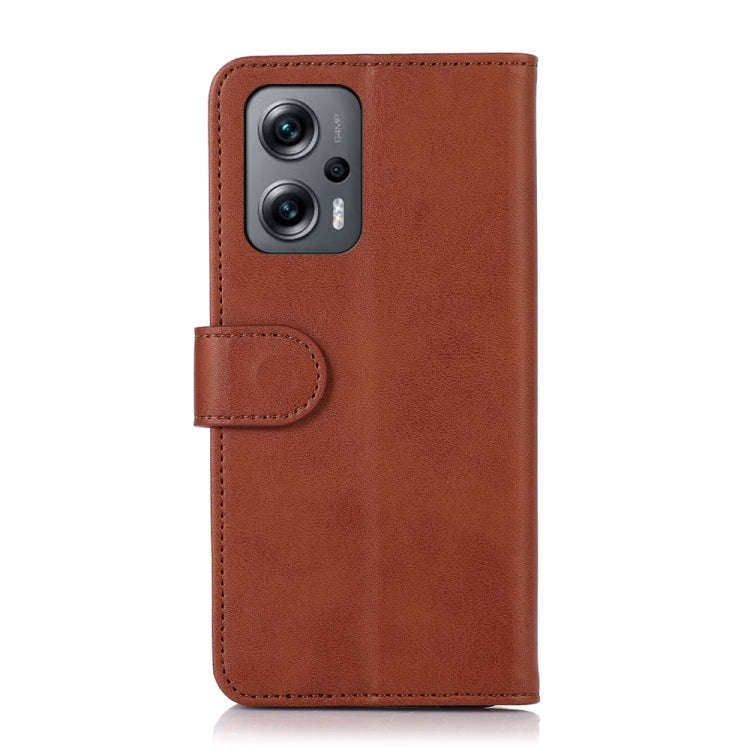 For Xiaomi Redmi Note 12 Turbo Cow Texture Leather Phone Case(Brown)