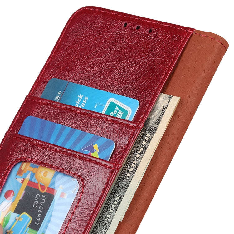 For Nokia C32 Nappa Texture Leather Phone Case(Red)