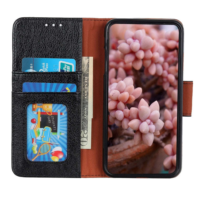 For Nokia C32 Nappa Texture Leather Phone Case(Black)
