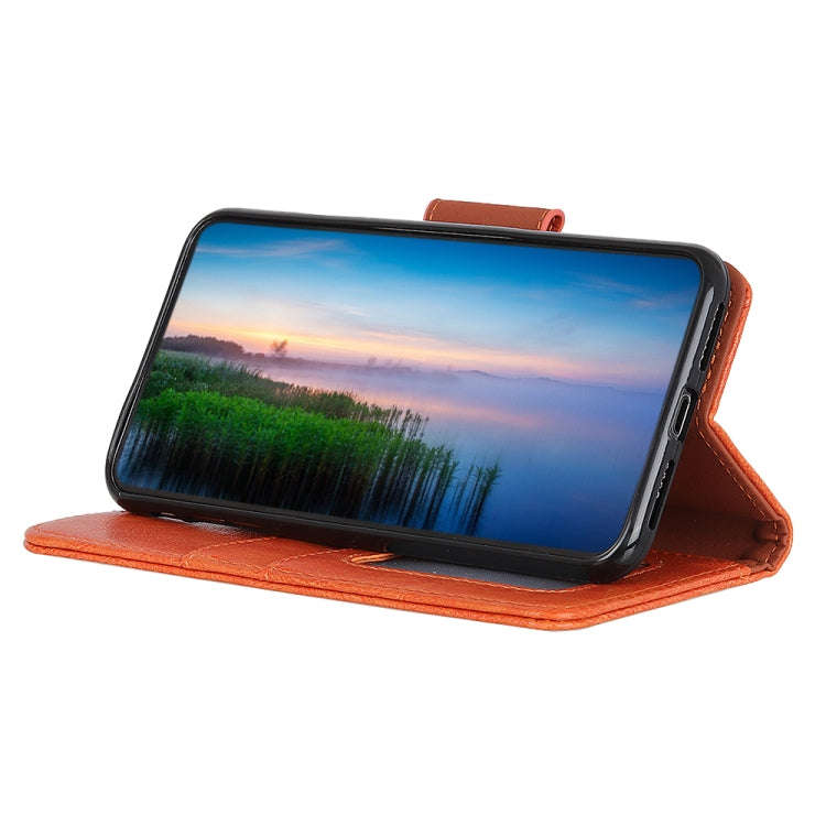 For Nokia C32 Nappa Texture Leather Phone Case(Orange)