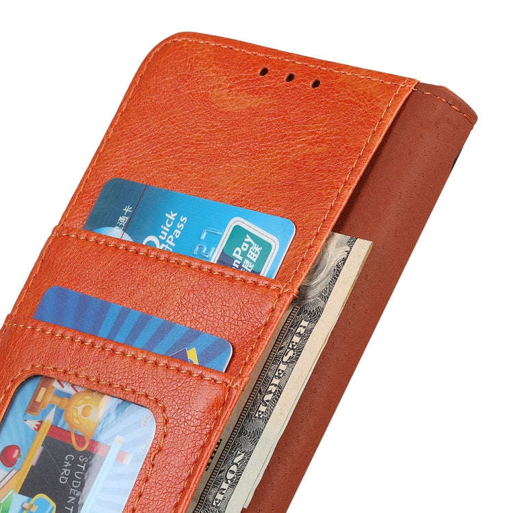 For Nokia C32 Nappa Texture Leather Phone Case(Orange)