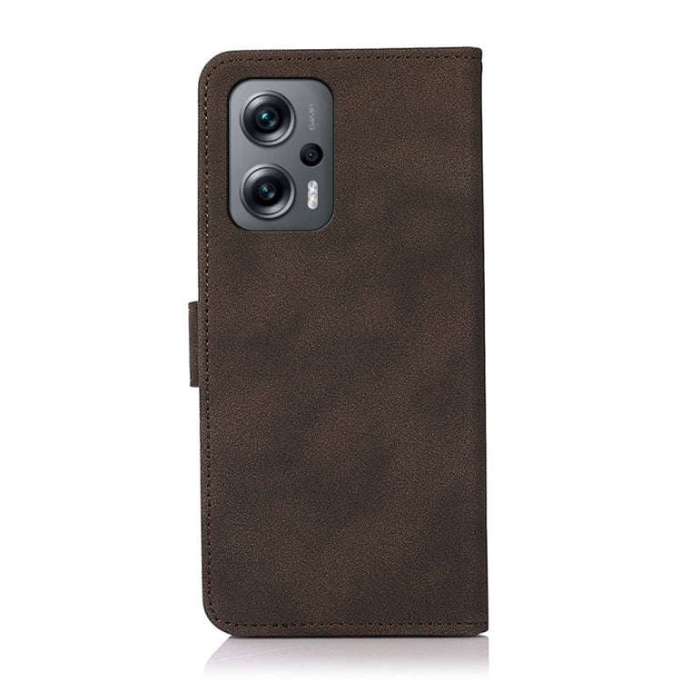 For Xiaomi Redmi Note 12 Turbo KHAZNEH Matte Texture Leather Phone Case(Brown)