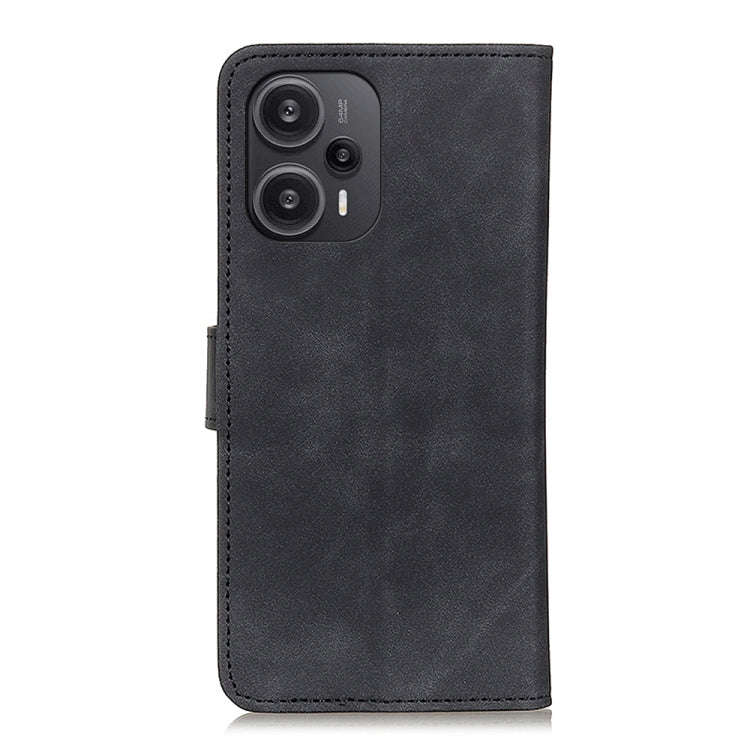 For Xiaomi Redmi Note 12 Turbo KHAZNEH Retro Texture Leather Phone Case(Black)