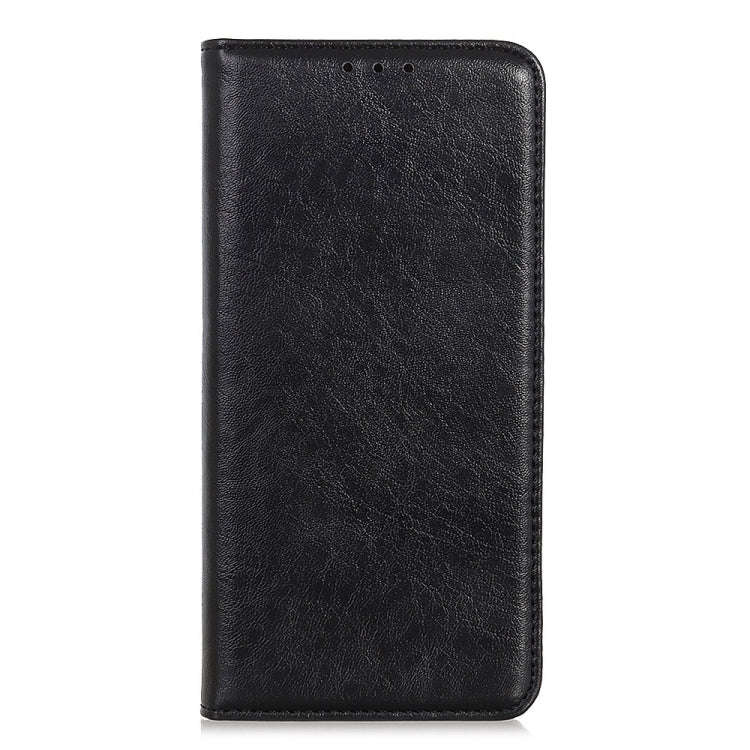 For Nokia C32 4G Magnetic Crazy Horse Texture Leather Phone Case(Black)