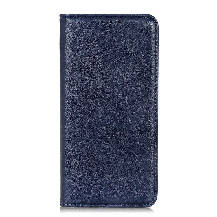 For Nokia C32 4G Magnetic Crazy Horse Texture Leather Phone Case(Blue)