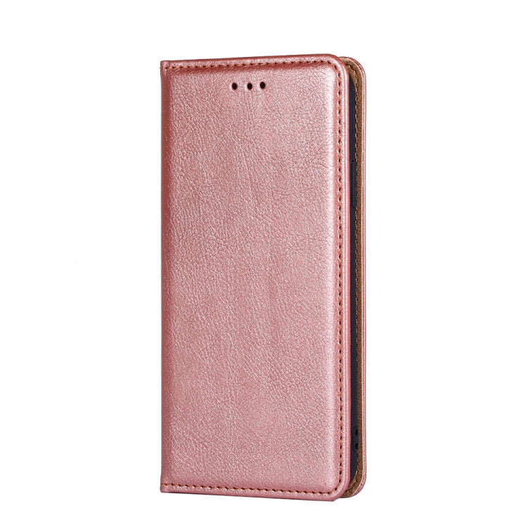 For Infinix Hot 11S NFC Gloss Oil Solid Color Magnetic Leather Phone Case(Rose Gold)