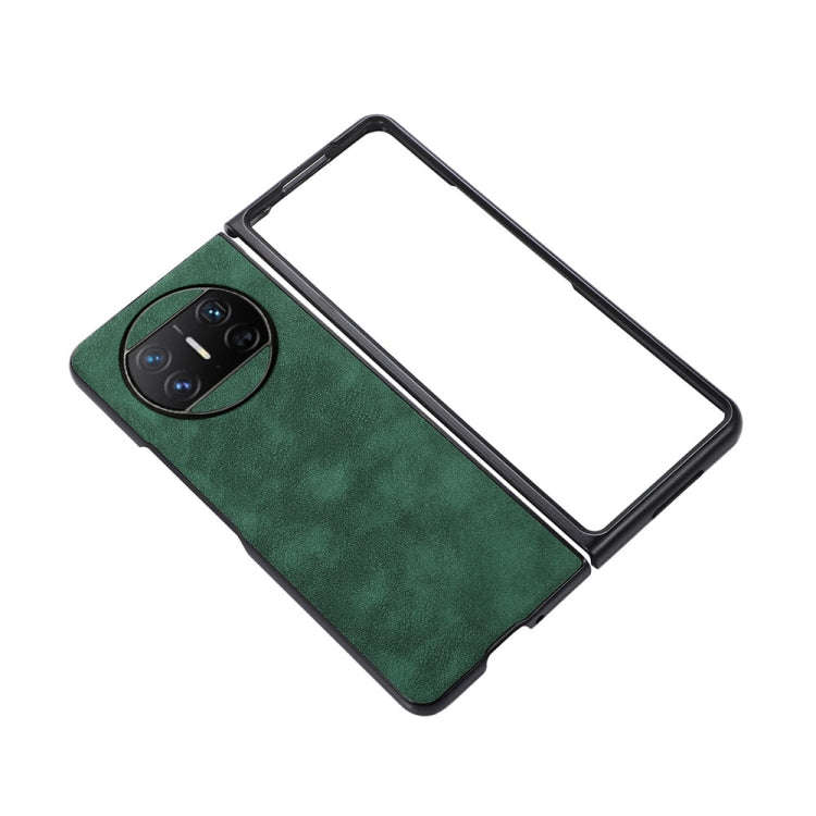 For Huawei Mate X3 Morocco Texture PU Phone Case(Green)