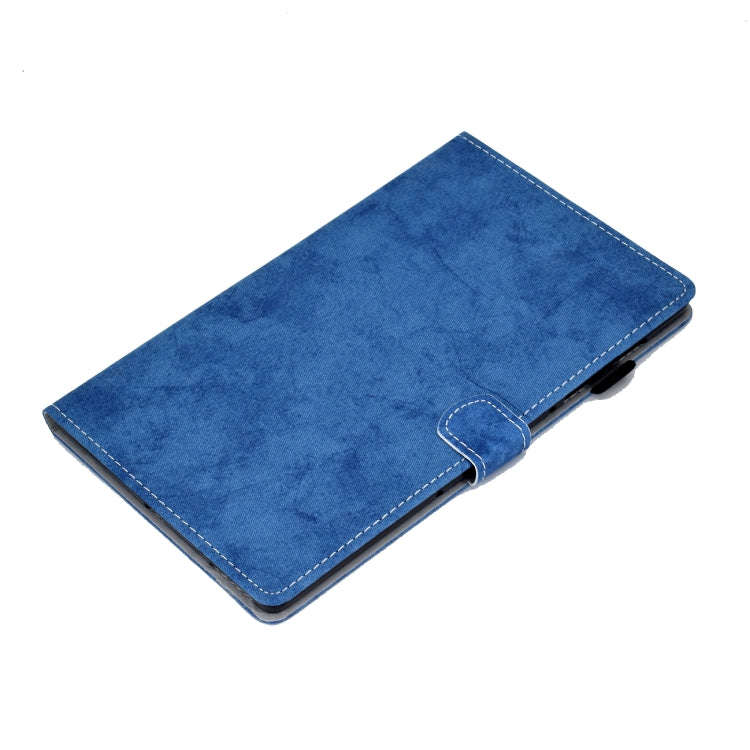 For Lenovo Tab P11 Pro Gen 2 Marble Style Cloth Texture PU Tablet Protective Case(Blue)