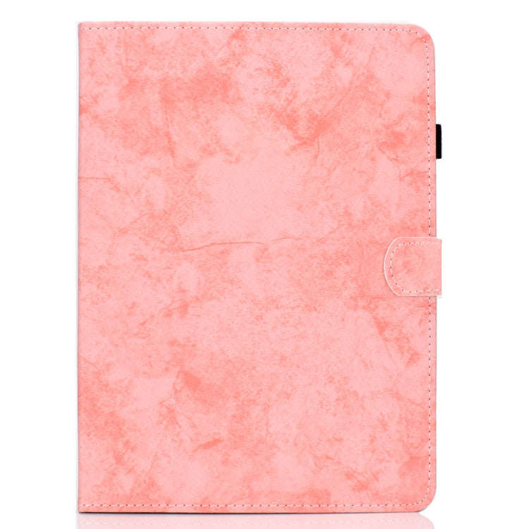 For Lenovo Tab P11 Pro Gen 2 Marble Style Cloth Texture PU Tablet Protective Case(Pink)