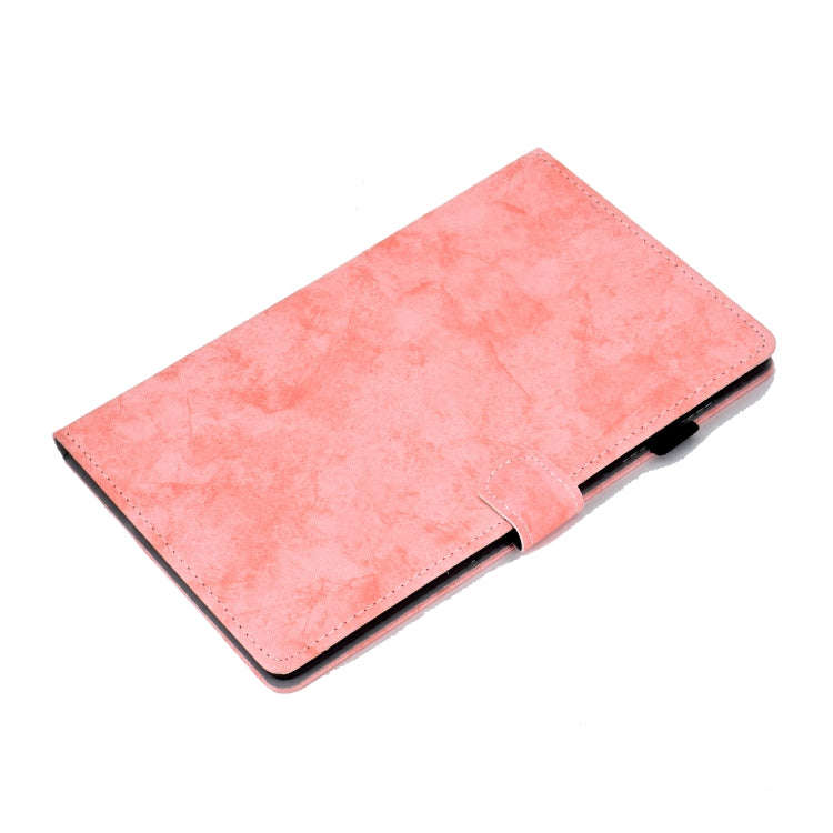 For Lenovo Tab P11 Pro Gen 2 Marble Style Cloth Texture PU Tablet Protective Case(Pink)