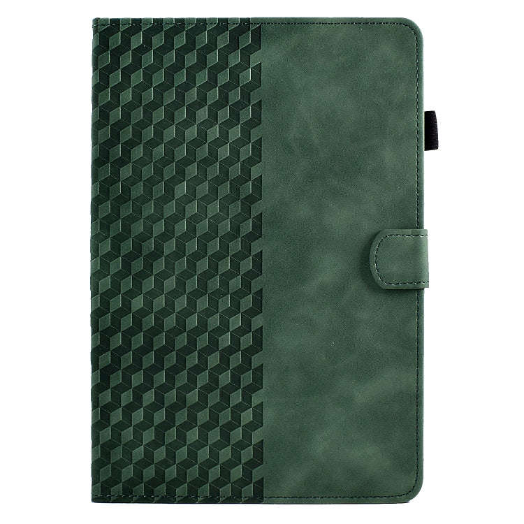 For Lenovo Tab P11 Gen 2 Rhombus Embossed Leather Tablet Case(Green)