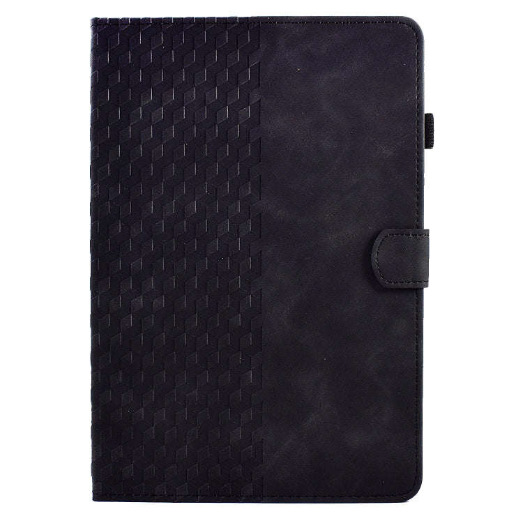 For Lenovo Tab P11 Pro Gen 2 Rhombus Embossed Leather Tablet Case(Black)
