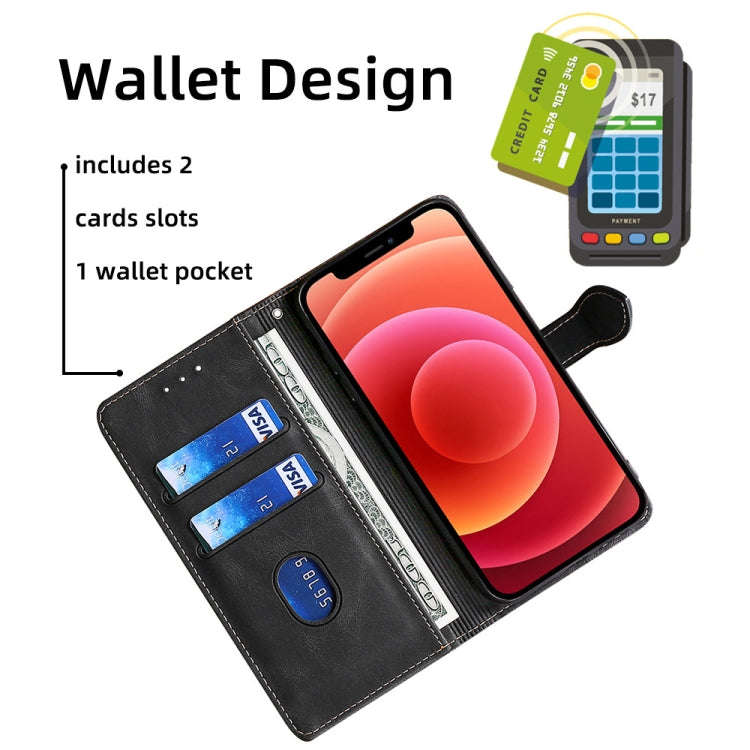 For Infinix Note 11 Skin Feel Magnetic Buckle Leather Phone Case(Red)