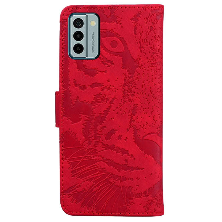 For Nokia G22 Tiger Embossing Pattern Flip Leather Phone Case(Red)