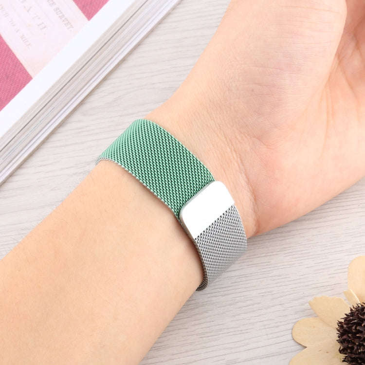 For Apple Watch Series 7 45mm / 6 & SE & 5 & 4 44mm / 3 & 2 & 1 42mm Milanese Gradient Stainless ...